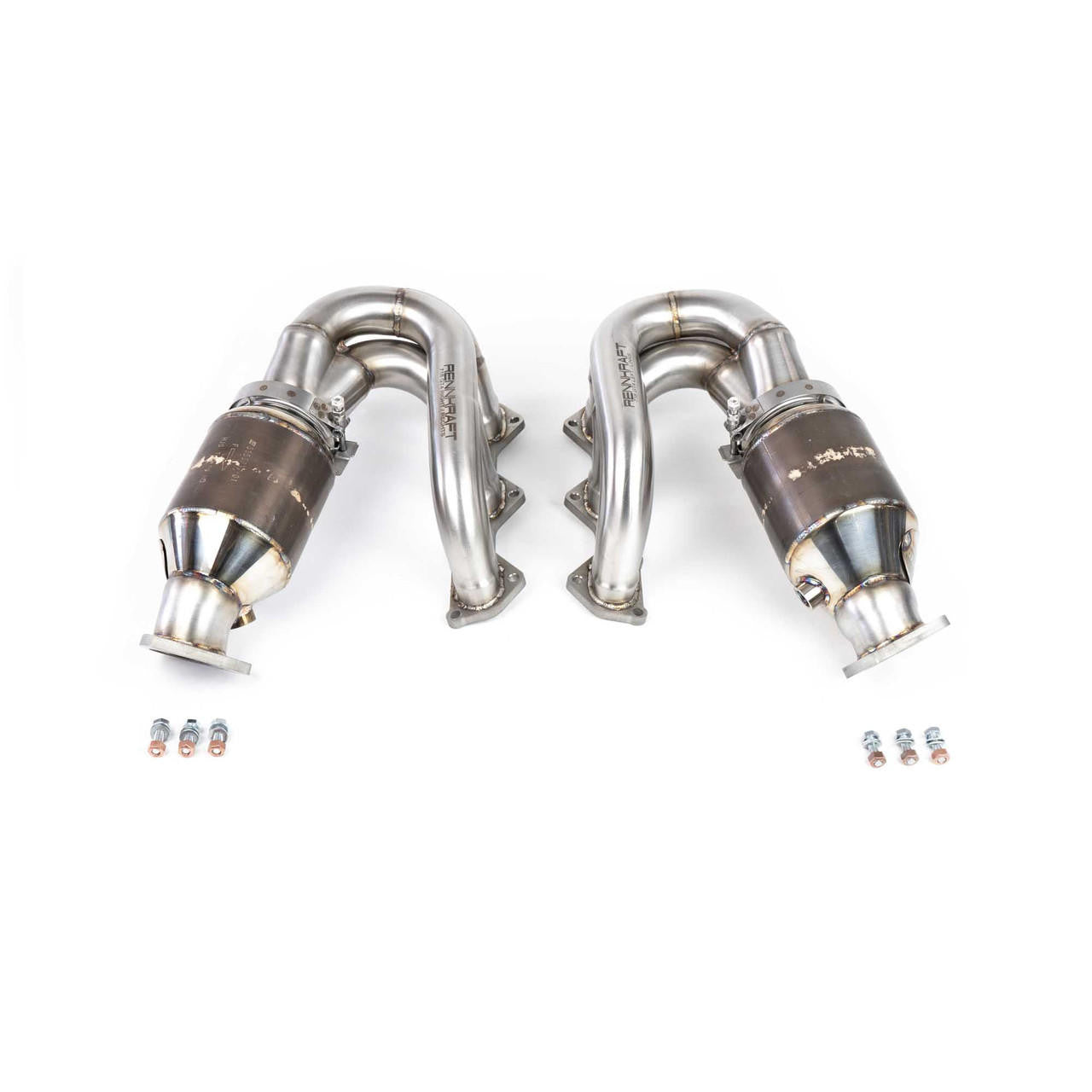 Fabspeed Porsche 718 GT4 / GTS / Spyder RENNKRAFT® Modular Street and Racing Headers with HJS Catalytic Converters (2020+)