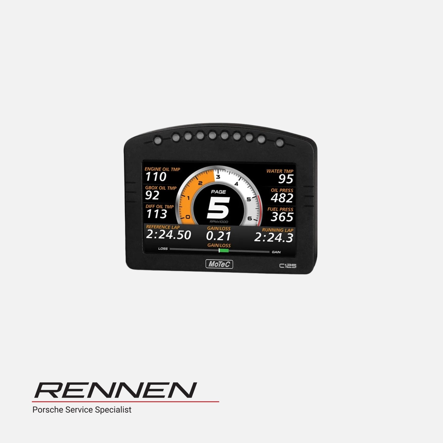 MoTeC C125 5" Color Display with USB