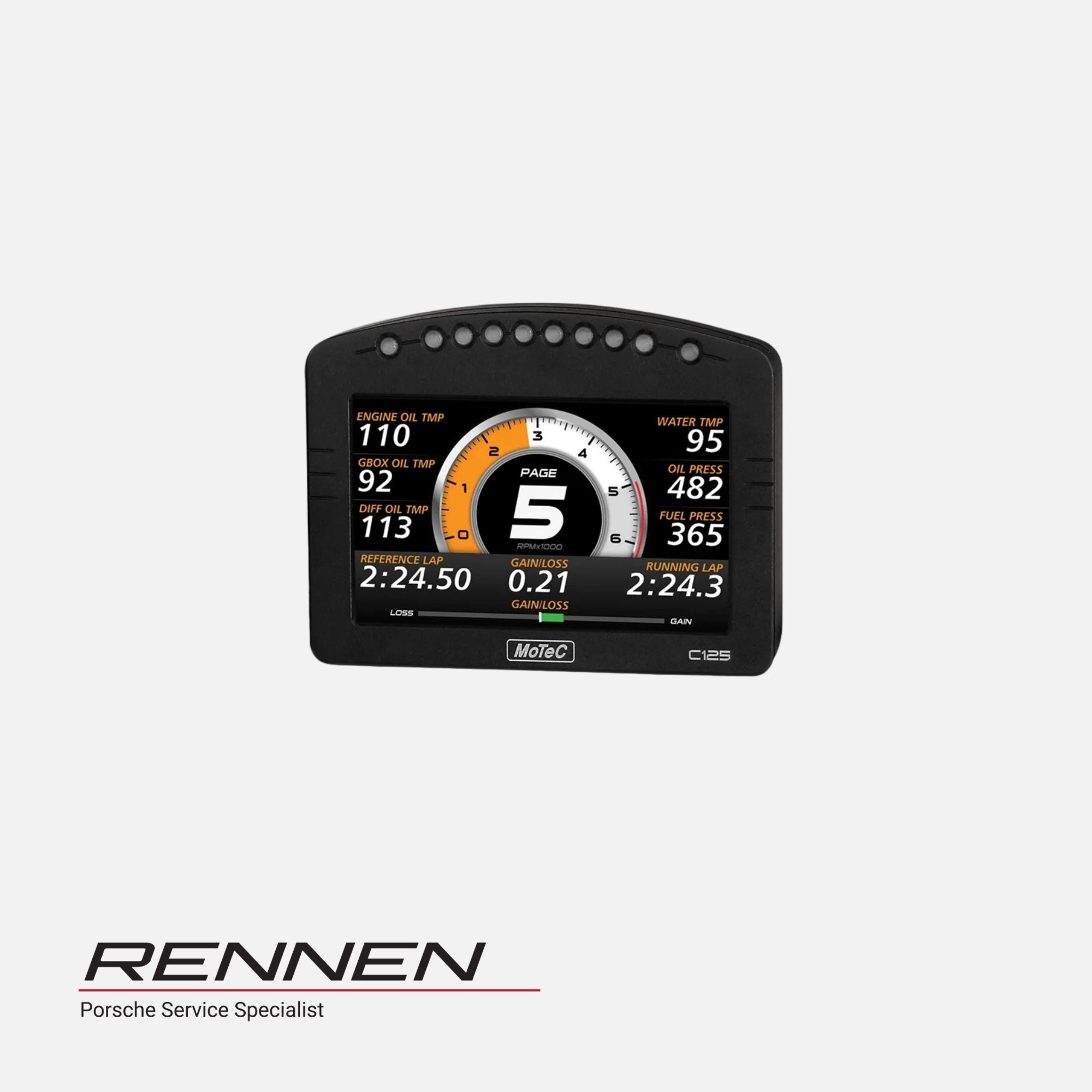 MoTeC C125 5" Color Display with USB