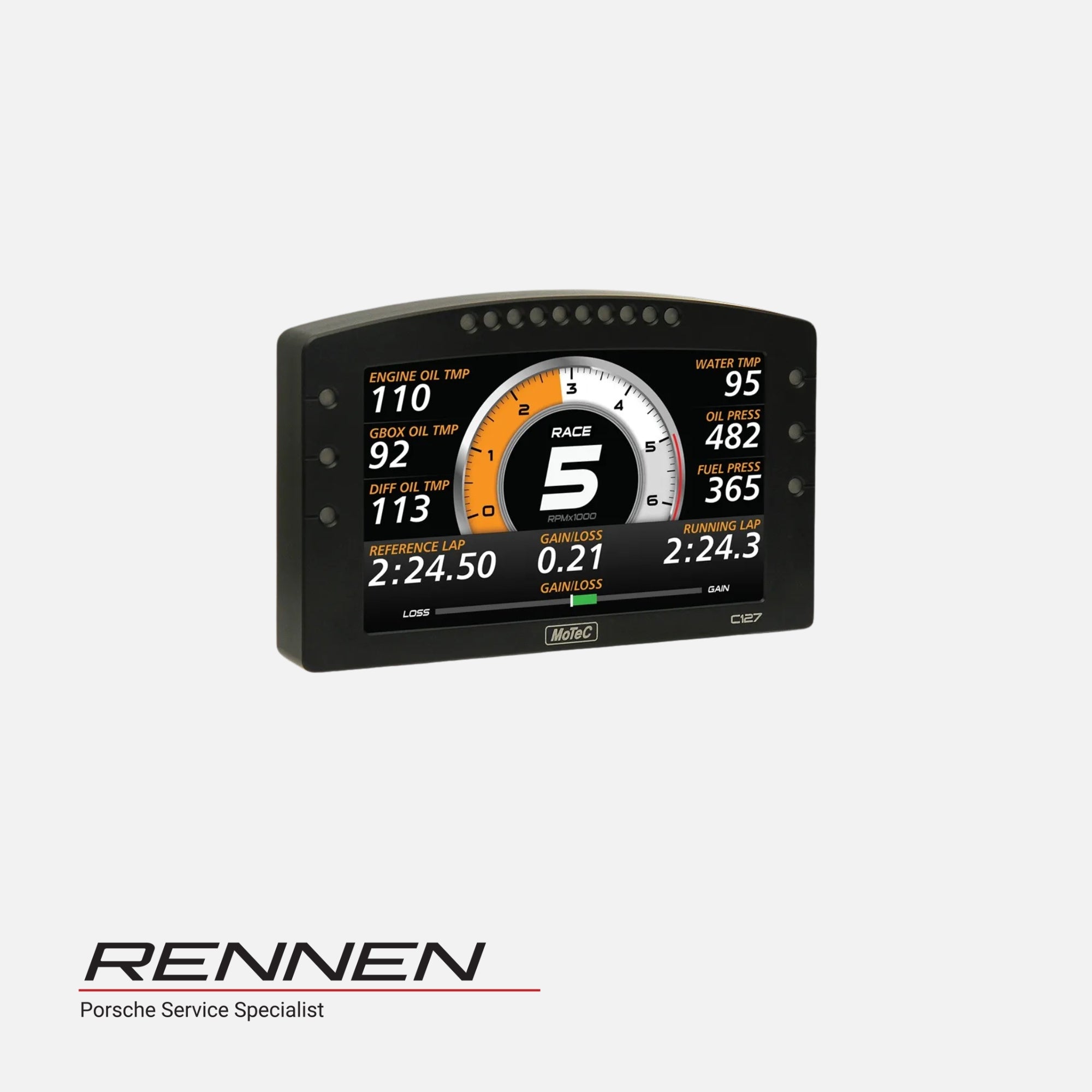 MoTeC C127 7" Color Display with USB