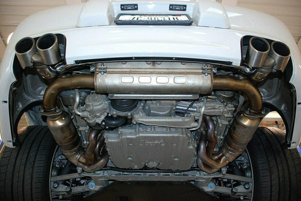 Fabspeed Porsche 997.2 Carrera Side Muffler Bypass Pipes (2009-2012)