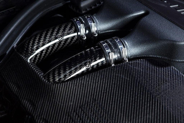 Eventuri BMW F8X M2C / M3 / M4 S55 Black Carbon Charge Pipe Set
