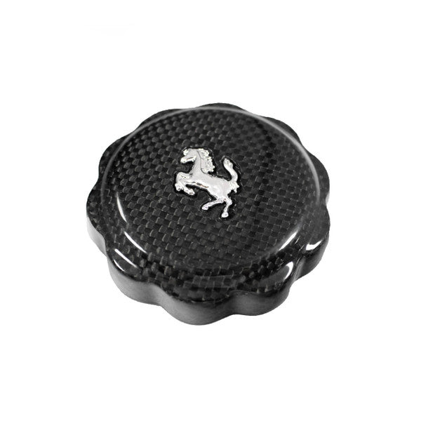 Carbon Fiber Oil Cap Cover With Cavallino - Ferrari F8 Tributo/Spider