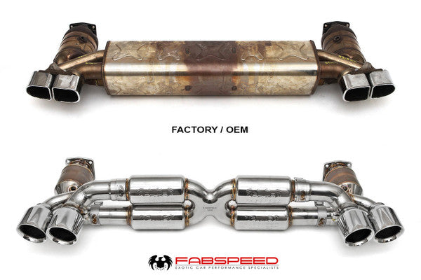 Fabspeed Porsche 991.2 Turbo / Turbo S Supersport X-Pipe Exhaust System (2017-2020)