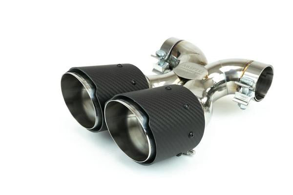 Fabspeed Porsche 718 Boxster/Cayman Maxflo True X-Pipe with Dual Tips (2017+)
