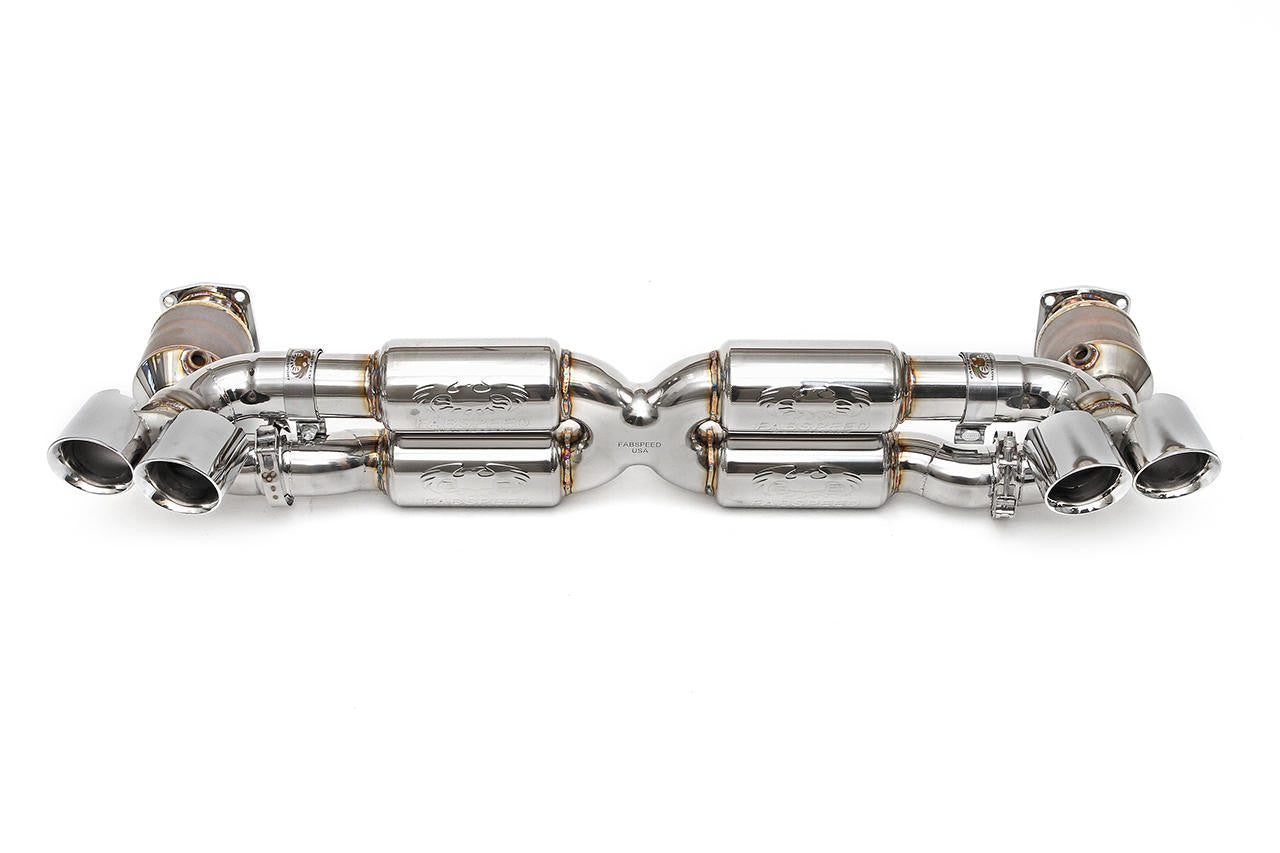 Fabspeed Porsche 997.2 Turbo / Turbo S Valvetronic Supersport X-Pipe Exhaust System (2010-2012)